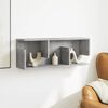 vidaXL Wall Cabinet 80x20x30 cm Concrete Grey Engineered Wood