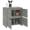 vidaXL Sideboards 2 pcs Concrete Grey 70x41x75 cm Engineered Wood