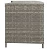 vidaXL Storage Shelves 2 pcs Grey Poly Rattan