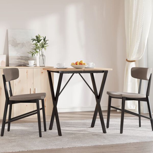 vidaXL Dining Table Legs X-Frame 50x40x73 cm Steel