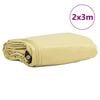 vidaXL Tarpaulin 650g / m&sup2; Beige 2 x 3 m Canvas with PVC Coating