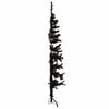 vidaXL Slim Artificial Half Christmas Tree with Stand Black 150 cm