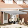 vidaXL Automatic Retractable Awning Anthracite and White 400x300 cm