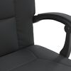 vidaXL Reclining Office Chair Black Faux Leather
