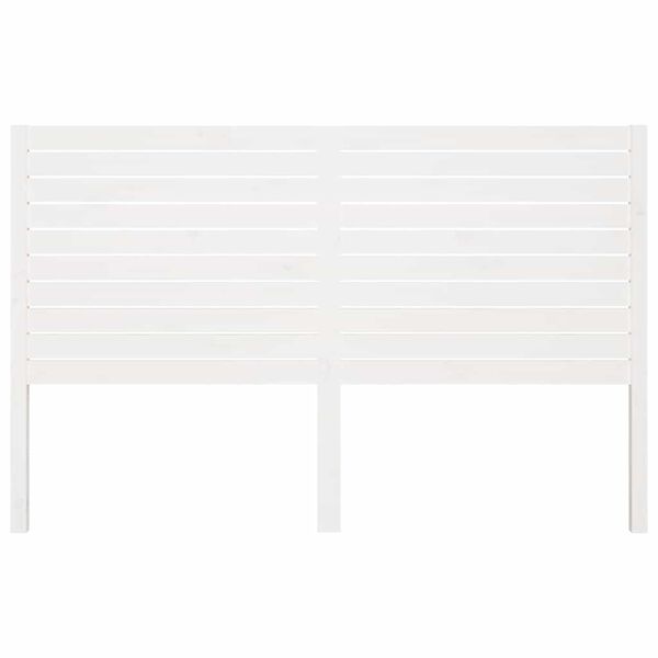 vidaXL Bed Headboard White 166x4x100 cm Solid Wood Pine