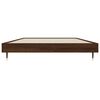 vidaXL Bed Frame without Mattress Brown Oak 100x200 cm Engineered Wood