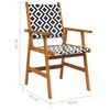 vidaXL Garden Chairs 6 pcs Solid Acacia Wood