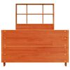 vidaXL Bed Frame without Mattress Wax Brown 90x190 cm Single Solid Wood Pine