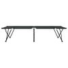 vidaXL Folding Camping Bed Manual Black 206 x 76 x 74 cm Oxford fabric