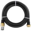 vidaXL Suction Hose with Brass Connectors Black 1,1" 15 m PVC