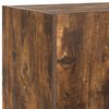 vidaXL TV Wall Cabinet with LED Lights Smoked Oak 80x35x31 cm