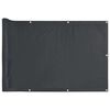 vidaXL Balcony Privacy Screen Anthracite 600x75 cm PVC