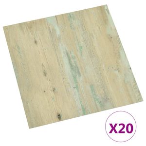 vidaXL Self-adhesive Flooring Planks 20 pcs PVC 1.86 m² Light Brown