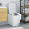 vidaXL Quick Release Toilet suitable for Seat White 44.5 x 35 x 3.6 cm