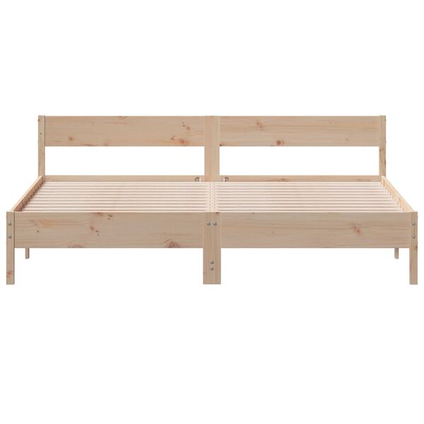 vidaXL Bed Frame without Mattress 200x200 cm Solid Wood Pine