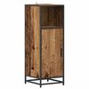 vidaXL Bathroom Furniture Set with Door 4 pcs Old wood Engineered wood