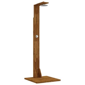 vidaXL Outdoor Shower 219 cm Solid Acacia Wood and Stainless Steel