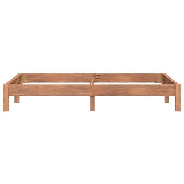 vidaXL Bed Frame without Mattress Solid Teak Wood 120x200 cm