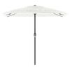 vidaXL Garden Parasol with Steel Pole White 248x248x248 cm