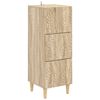 vidaXL Drawer Cabinet Sonoma Oak 33 x 34.5 x 90 cm Engineered Wood