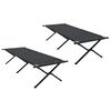vidaXL Folding Camping Bed 2 pcs Black 210 x 80 x 46 cm Oxford fabric