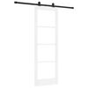 vidaXL Sliding Door ORKDAL White and Black 73.5 x 211 cm