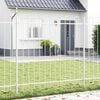 vidaXL Garden Fence Grey 3.4 x 0.6 m Powder-coated steel