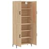 vidaXL Highboard Sonoma Oak 69.5x34x180 cm Engineered Wood