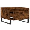 vidaXL Coffee Table Smoked Oak 55x55x36.5 cm Engineered Wood