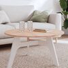 vidaXL Table Top &Oslash;80x1.5 cm Round Solid Wood Beech