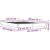 vidaXL Bed Frame without Mattress White 160x200 cm