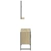 vidaXL 2 Piece Bathroom Cabinet Set Sonoma Oak Engineered Wood