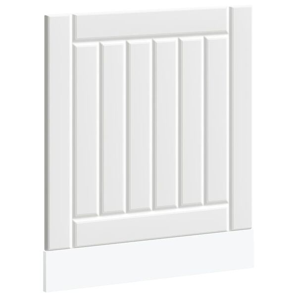 vidaXL Dishwasher Panel Lucca White Engineered Wood