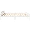 vidaXL Bed Frame without Mattress White 180x200 cm Super King Size Solid Wood Pine