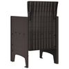 vidaXL Garden Chair 2 pcs Brown 53 x 49 x 85 cm PP