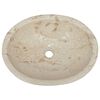 vidaXL Sink Cream 53x40x15 cm Marble