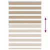 vidaXL Zebra Blind Sand Brown 105x150 cm Fabric Width 100.9 cm Polyester