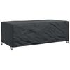 vidaXL Furniture Cover Plain Black 229 x 113 x 73 cm 210D