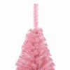 vidaXL Artificial Pre-lit Christmas Tree with 300 LEDs Pink 240 cm PVC