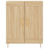 vidaXL Highboard Sonoma Oak 69.5x34x180 cm Engineered Wood