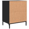 vidaXL Bedside Cabinet 2 pcs Black 49 x 36 x 61 cm Engineered wood