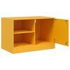 vidaXL TV Cabinets 2 pcs Mustard Yellow 67x39x44 cm Steel