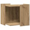 vidaXL Cat Litter Box Enclosure Artisian Oak 53x53x51 cm