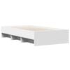 vidaXL Bed Frame without Mattress White 90x190 cm Single Engineered Wood