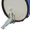 vidaXL Complete Drum Kit Powder-coated Steel Blue Junior