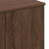 vidaXL Bathroom Furniture Set 3 pcs Brown Oak Engineered wood & Metal