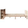 vidaXL Bookcase Bed without Mattress 135x190 cm Double Solid Wood Pine