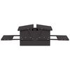 vidaXL Chicken Treadle Feeder Black 75 x 53 x 20.5 cm
