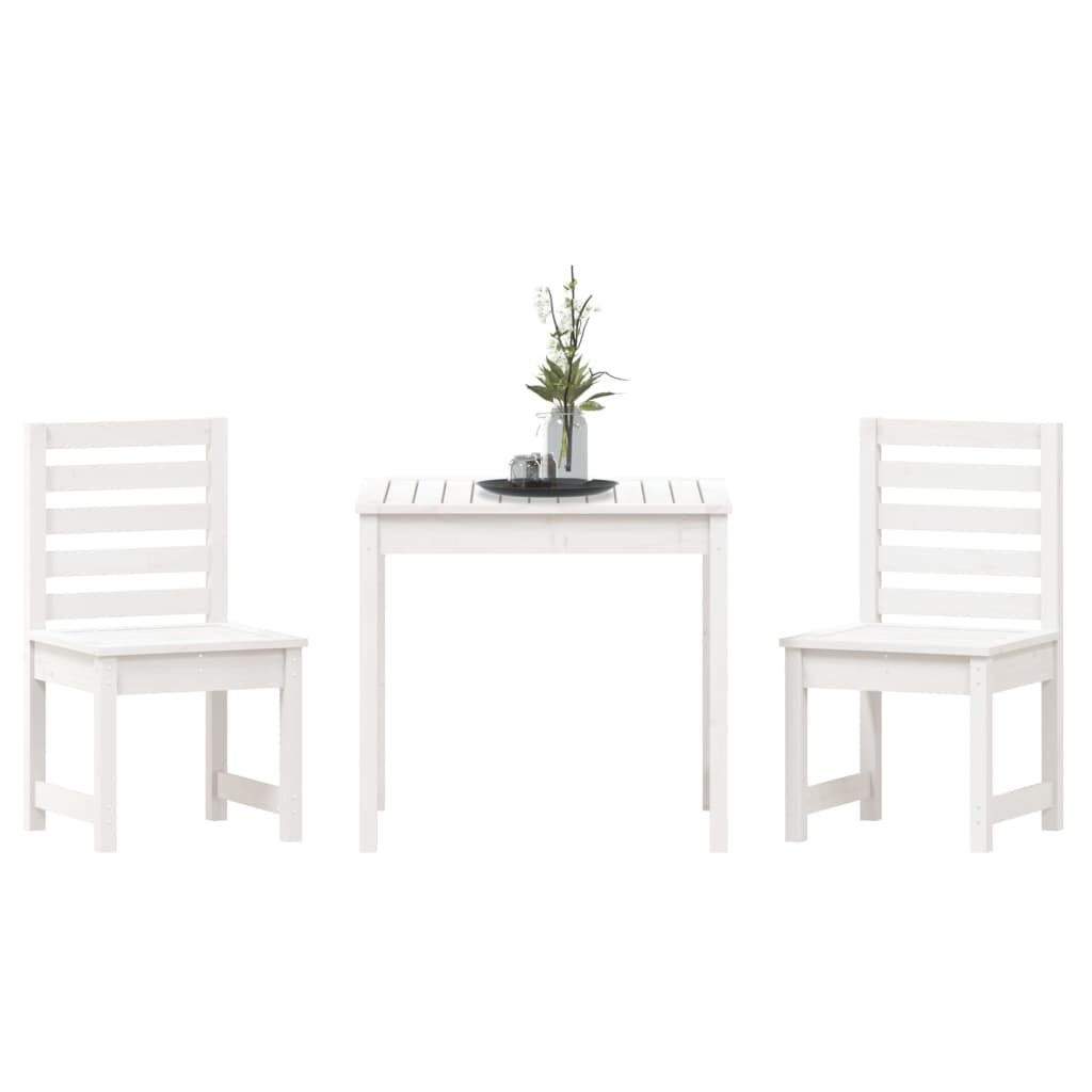 White wood store bistro set