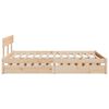 vidaXL Bed Frame without Mattress 150x200 cm King Size Solid Wood Pine